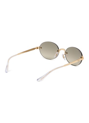 Figure View - Click To Enlarge - RAY-BAN - Metal Oval Sunglasses