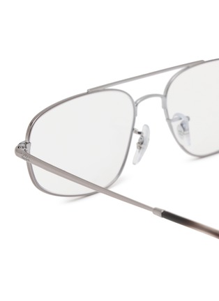Detail View - Click To Enlarge - RAY-BAN - Metal Aviator Optical Glasses