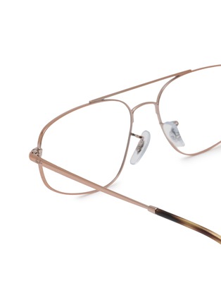 Detail View - Click To Enlarge - RAY-BAN - Metal Aviator Optical Glasses