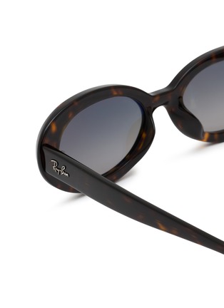 Detail View - Click To Enlarge - RAY-BAN - Acetate Oval Sunglasses
