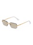 RAY-BAN Metal Rectangle Sunglasses