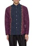 SUZUSAN Tie Dyed Centre Band Cotton Linen Shirt