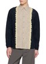 SUZUSAN Long Sleeve Tie Dye Centre Band Cotton Linen Shirt