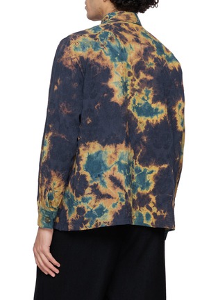 Back View - Click To Enlarge - SUZUSAN - Splatter Dyed Pocket Cotton Linen Shirt Jacket