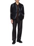 Figure View - Click To Enlarge - SUZUSAN - Checked Tie Dyed Single Breasted Wool Blazer
