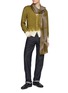 Figure View - Click To Enlarge - SUZUSAN - Dip Dye Wool Knit Cardigan