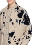  - SUZUSAN - Splatter Dye Seamless Cashmere Cape Coat