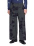 SUZUSAN Glen Check Splatter Dye Wool Pants
