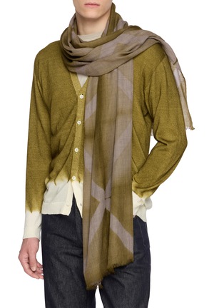 Figure View - Click To Enlarge - SUZUSAN - Hand Woven Baby Wool Tie Dye Scarf