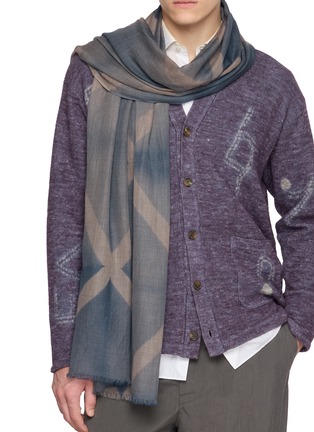 Figure View - Click To Enlarge - SUZUSAN - Hand Woven Baby Wool Tie Dye Scarf