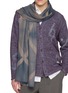 Figure View - Click To Enlarge - SUZUSAN - Hand Woven Baby Wool Tie Dye Scarf