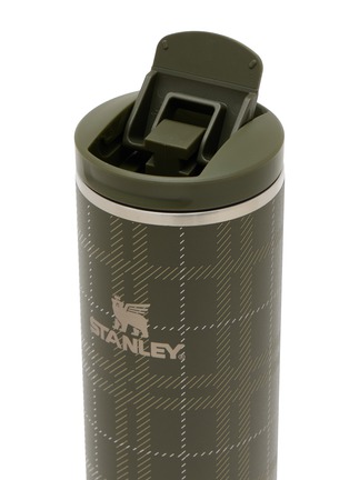 Detail View - Click To Enlarge - STANLEY - Transit Fliptop Mug 16oz — Moss Plaid