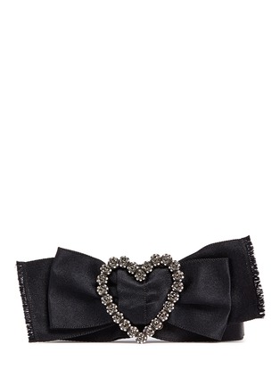 Main View - Click To Enlarge - LANVIN - 'Courtney' heart charm silk ribbon necklace