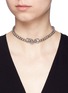 Figure View - Click To Enlarge - LANVIN - 'Debbie' Swarovski crystal horsebit charm cube necklace