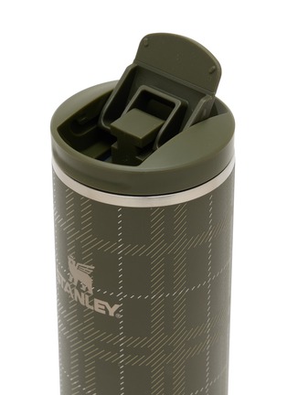 Detail View - Click To Enlarge - STANLEY - Transit Fliptop Mug 12oz — Moss Plaid