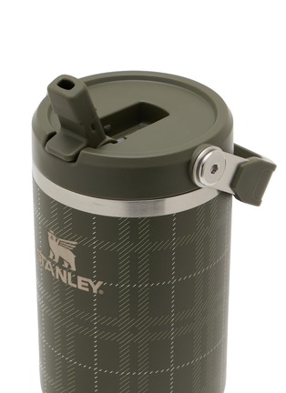 Detail View - Click To Enlarge - STANLEY - The IceFlow™ Flip Straw 2.0 Tumbler 30oz — Moss Plaid