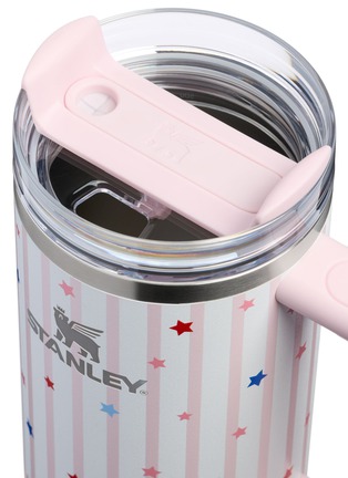 Detail View - Click To Enlarge - STANLEY - The Quencher H2.0 FlowState™ Tumbler 30oz — Pink Starry Stripes