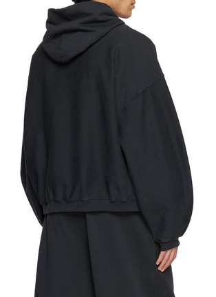 Back View - Click To Enlarge - ALEXANDERWANG - Logo Zip Up Terry Hoodie