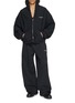 Figure View - Click To Enlarge - ALEXANDERWANG - Logo Zip Up Terry Hoodie