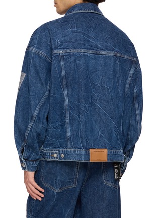 Back View - Click To Enlarge - ALEXANDERWANG - Dash Wash Tape Denim Trucker Jacket