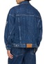 Back View - Click To Enlarge - ALEXANDERWANG - Dash Wash Tape Denim Trucker Jacket