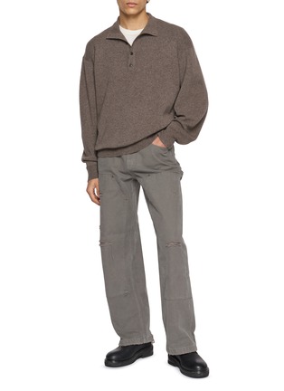Figure View - Click To Enlarge - ALEXANDERWANG - Half Button Turtleneck Sweater