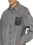  - ALEXANDERWANG - Oversized Shadow Pocket Logo Shirt