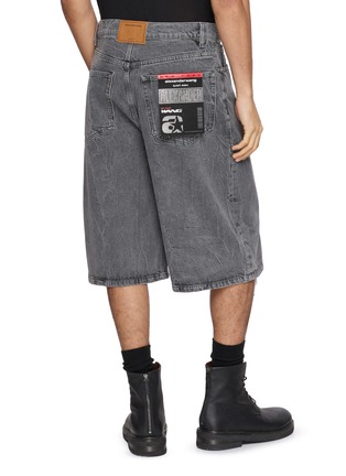 Back View - Click To Enlarge - ALEXANDERWANG - Tape Detail Medium Wash Board Shorts