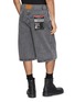 Back View - Click To Enlarge - ALEXANDERWANG - Tape Detail Medium Wash Board Shorts