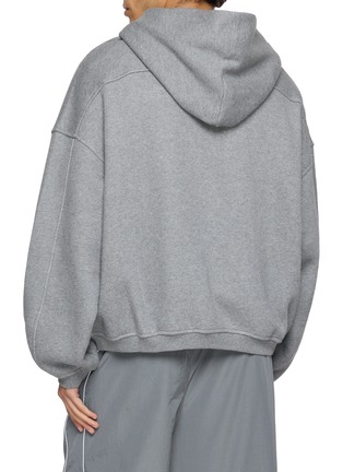 Back View - Click To Enlarge - ALEXANDERWANG - All Over Hotfix Zip Up Hoodie