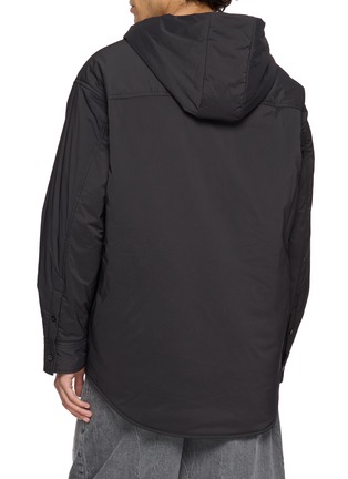 Back View - Click To Enlarge - ALEXANDERWANG - Padded Logo Pocket Shirt Jacket