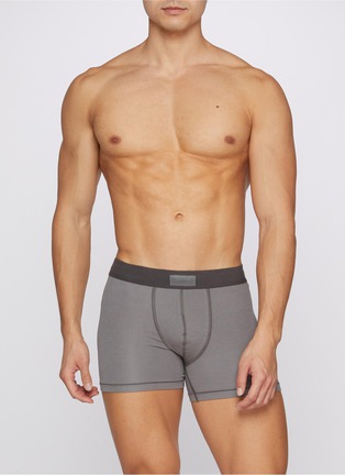 Front View - Click To Enlarge - SKIMS - SKIMS Cotton Boxer Briefs — Pack of 3
