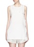 Main View - Click To Enlarge - 3.1 PHILLIP LIM - Ruffle silk panel sleeveless jersey top