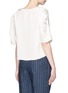 Back View - Click To Enlarge - 3.1 PHILLIP LIM - Ruffle sleeve silk boxy top