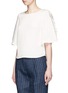 Front View - Click To Enlarge - 3.1 PHILLIP LIM - Ruffle sleeve silk boxy top