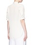 Back View - Click To Enlarge - 3.1 PHILLIP LIM - Quilted ruffle trim silk shirt