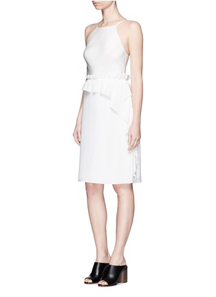 Figure View - Click To Enlarge - 3.1 PHILLIP LIM - Cascading ruffle apron front silk dress