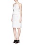 Figure View - Click To Enlarge - 3.1 PHILLIP LIM - Cascading ruffle apron front silk dress