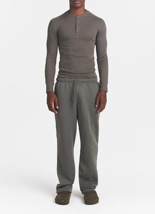 Figure View - Click To Enlarge - SKIMS - Cotton Ribbed Henley T-shirt
