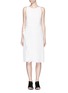 Main View - Click To Enlarge - 3.1 PHILLIP LIM - Quilted ruffle trim sleeveless silk dress