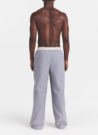 Front View - Click To Enlarge - SKIMS - SKIMS Cotton Poplin Logo Band Pants