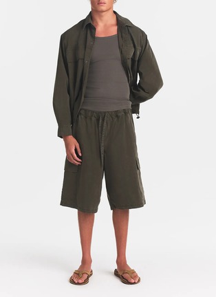 Back View - Click To Enlarge - SKIMS - Woven Relaxed Shirt