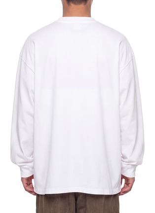 Back View - Click To Enlarge - SKIMS - Heavyweight Cotton Long Sleeve T-shirt