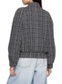 Back View - Click To Enlarge - THE LAURENT - Pearl Stand Collar Tweed Bomber Jacket