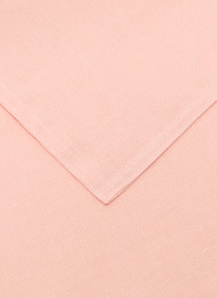 Detail View - Click To Enlarge - LAMEIRINHO - X Lane Crawford Twin Size Duvet Cover Set — Peach