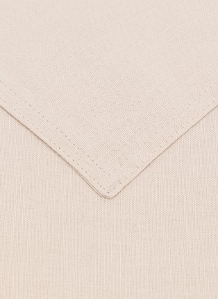 Detail View - Click To Enlarge - LAMEIRINHO - X Lane Crawford Twin Size Duvet Cover Set — Sand