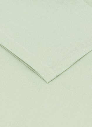 Detail View - Click To Enlarge - LAMEIRINHO - X Lane Crawford Super King Size Bottom Flat Sheet — Spearmint