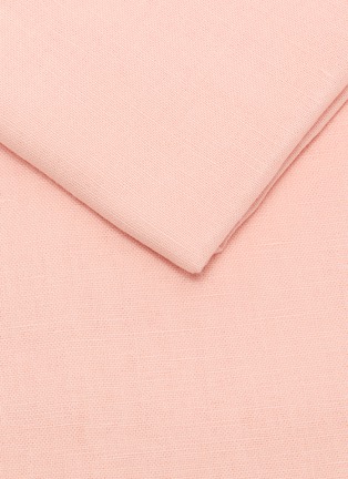 Detail View - Click To Enlarge - LAMEIRINHO - X Lane Crawford Super King Size Bottom Flat Sheet — Peach