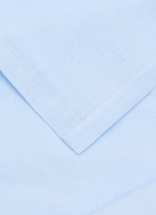 Detail View - Click To Enlarge - LAMEIRINHO - Super King Size Bottom Flat Sheet — Blue