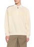 TOGA VIRILIS Contrast Panel Half Zip Jersey Sweatshirt